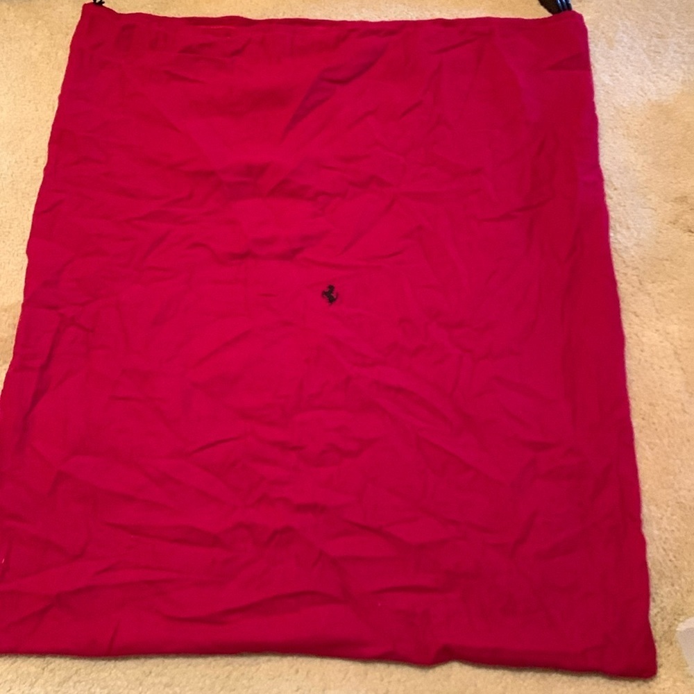NWOT Ferrari Red Drawstring Dust Bag